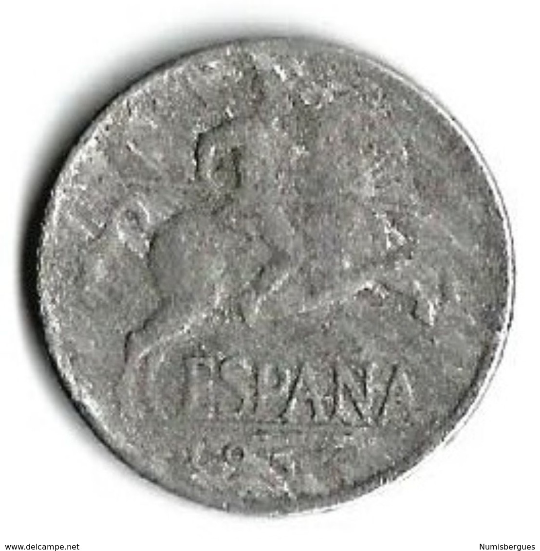 Rare Pièces De Monnaie 5 Centimos 1953 - 5 Centesimi