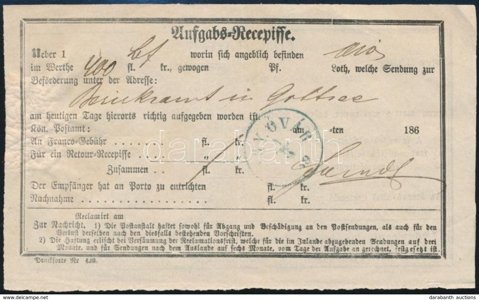 1869 - Autres & Non Classés