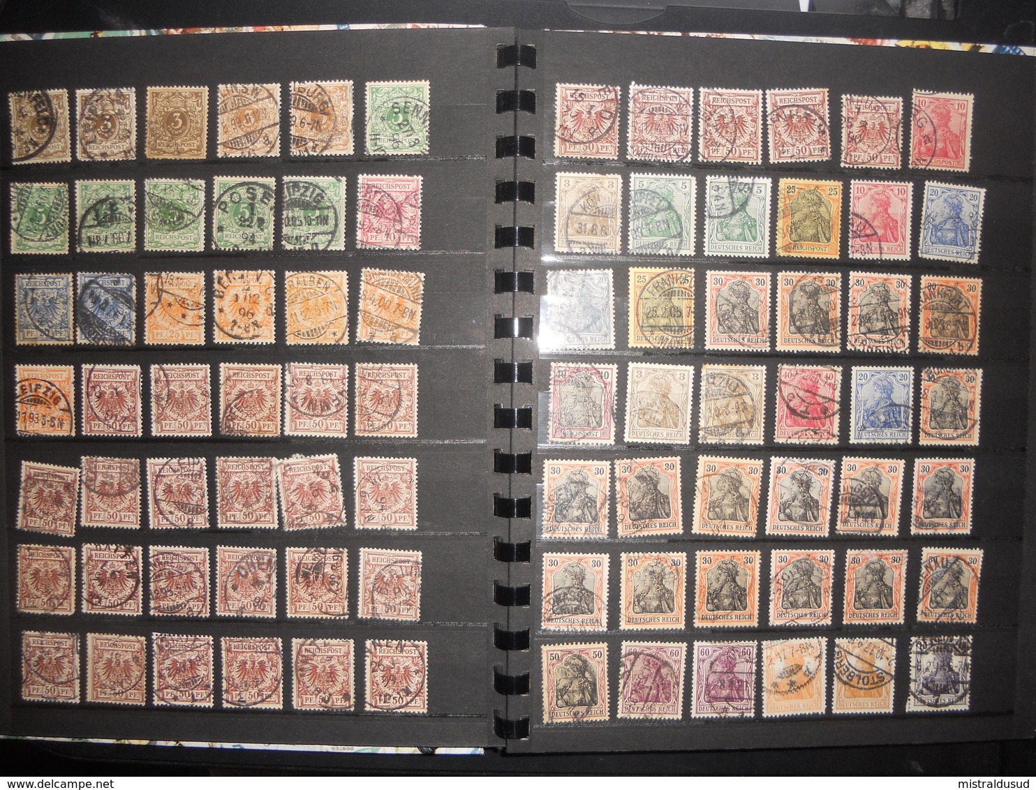 Collection , Allemagne Lot De 300 Timbres Obliteres Anciens - Collezioni (in Album)