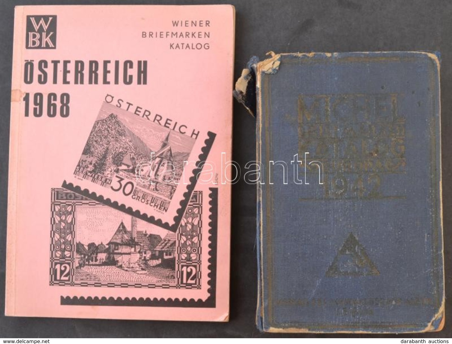 Michel Briefmarken Katalog Europa 1942 Sérült Borítóval + Wiener Briefmarken Katalog Osztrák Speciálkatalógus 1968 - Autres & Non Classés