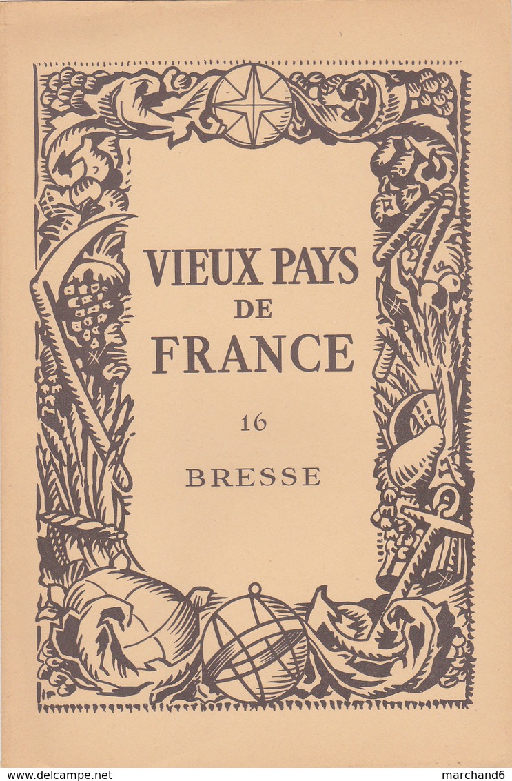 Laboratoires Mariner Vieux Pays De France N°16 Bresse Carte - Cartes Géographiques