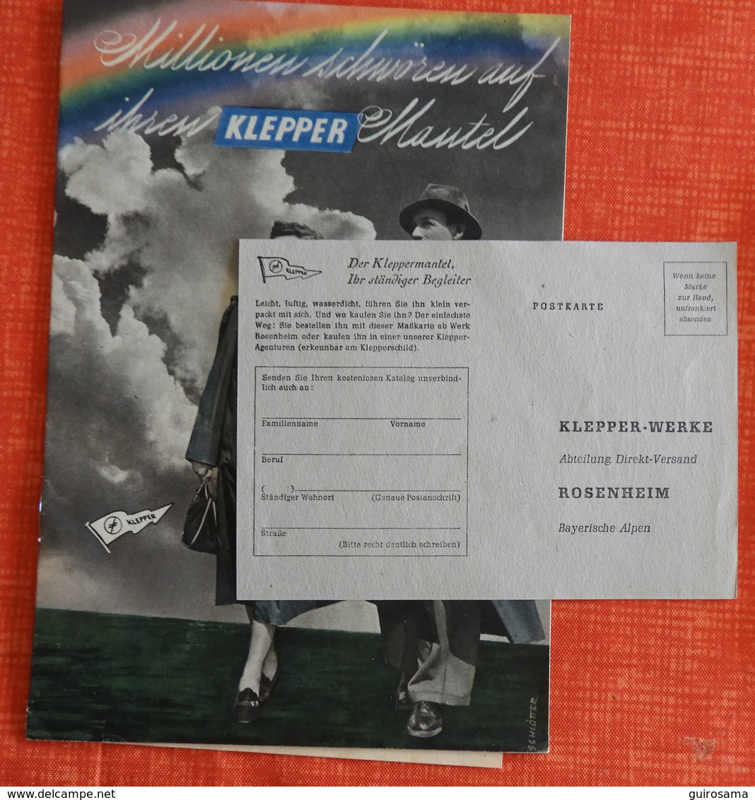 Catalogue des vêtements de pluie KLEPPER : Klepper-Werke Rosenheim Obb - 1953