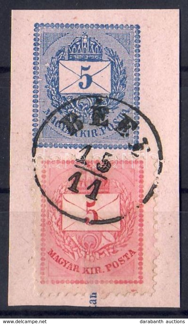 1874 5kr 5kr Díjjegyes Kivágáson / Mi 17 On PS-cutting 'BEÉL' - Autres & Non Classés