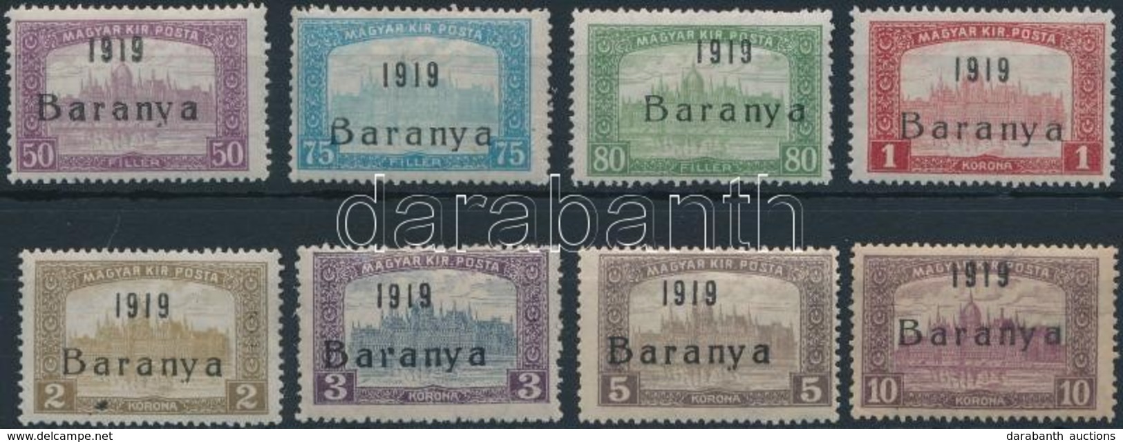 * Baranya I. 1919 Parlament Sor Bodor Vizsgálójellel (4.300) - Autres & Non Classés