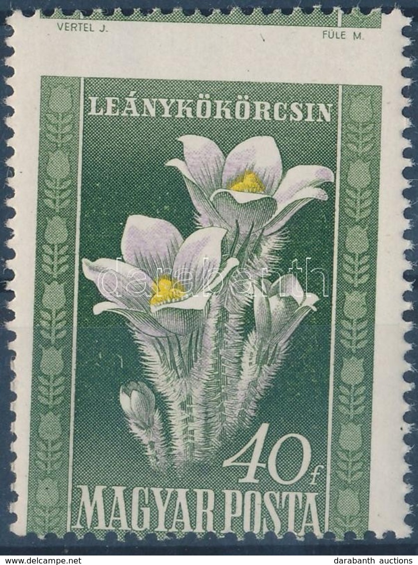 ** 1950 Virág I. 40f Durva Elfogazással - Autres & Non Classés