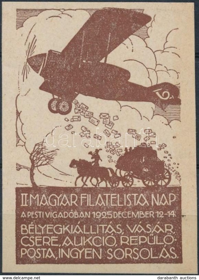 ** 1925/4bb II. Magyar Filatelista Nap Emlékív (16.000) - Altri & Non Classificati