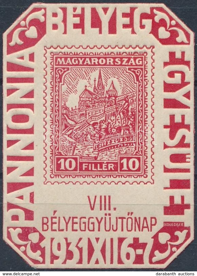 ** 1931/2a VIII. Bélyeggyűjtőnap Emlékív (10.000) - Autres & Non Classés