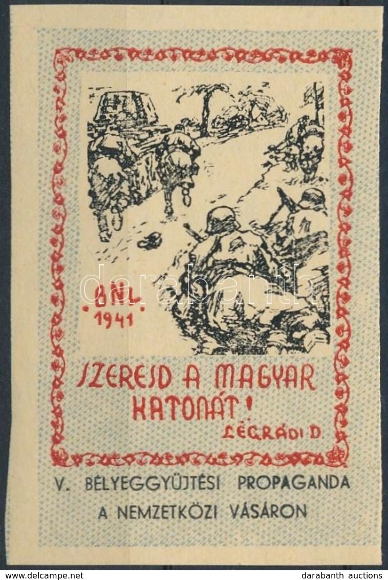 ** 1941/9abbI Magyar Honvéd Emlékív 'Szeresd A Magyar Katonát' (ívszélek Levágva) (8.000) - Altri & Non Classificati