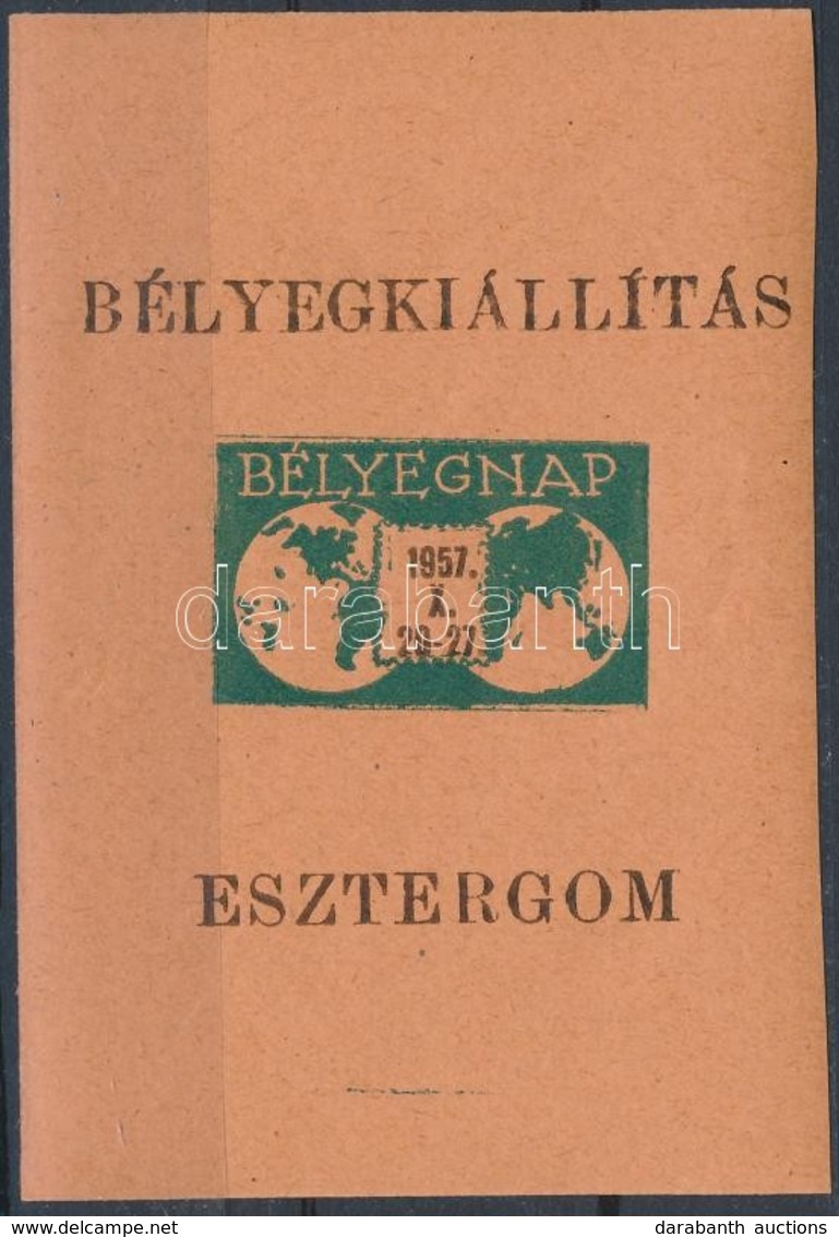 ** 1957/1b Esztergomi Bélyegnap Emlékív (3.500) - Autres & Non Classés