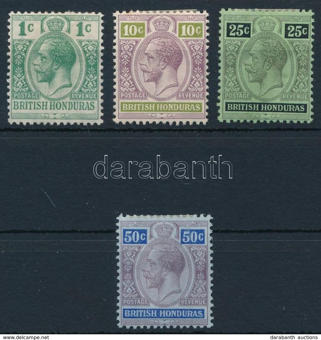 * Brit Honduras 1913 Forgalmi Mi 66, 70-72 - Autres & Non Classés