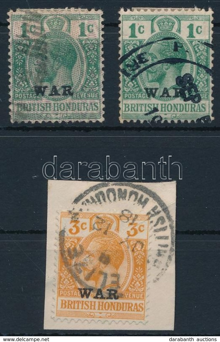 O Brit Honduras 1917 Mi 79-81 - Other & Unclassified