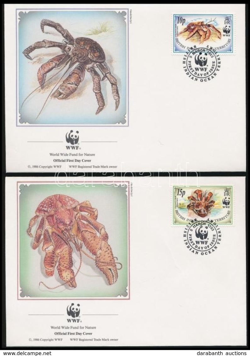 1993 WWF: Pálmatolvaj Sor 4 FDC-n Mi 132-135 - Autres & Non Classés