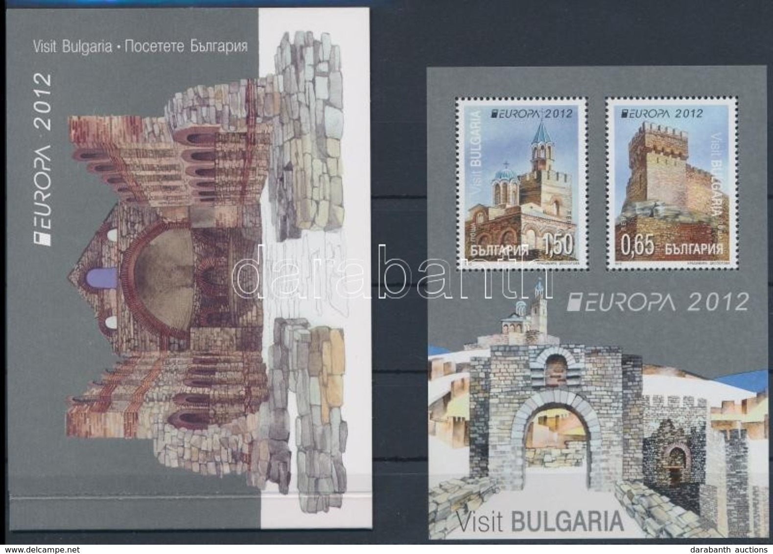 ** 2012 Europa CEPT Látogasson Bulgáriába Blokk Mi 354 + MH 11 Bélyegfüzet - Autres & Non Classés