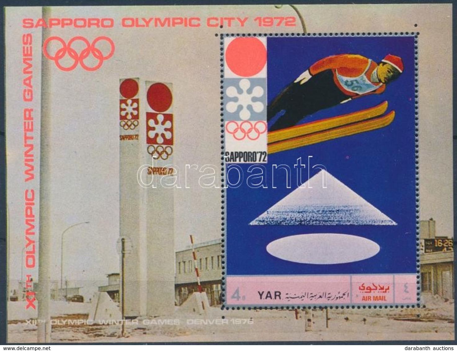 ** 1970 Téli Olimpiai Játékok, Sapporo Blokk Mi 147 - Autres & Non Classés