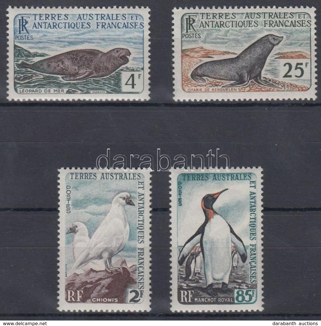** 1960 Antarktiszi állatok Sor Mi 19-22 - Autres & Non Classés