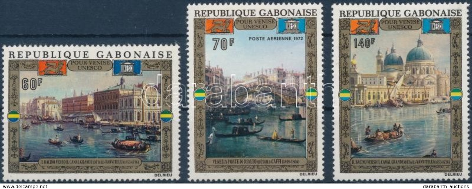 ** 1972 UNESCO-akció Velence Megmentéséért Sor Mi 456-458 - Autres & Non Classés