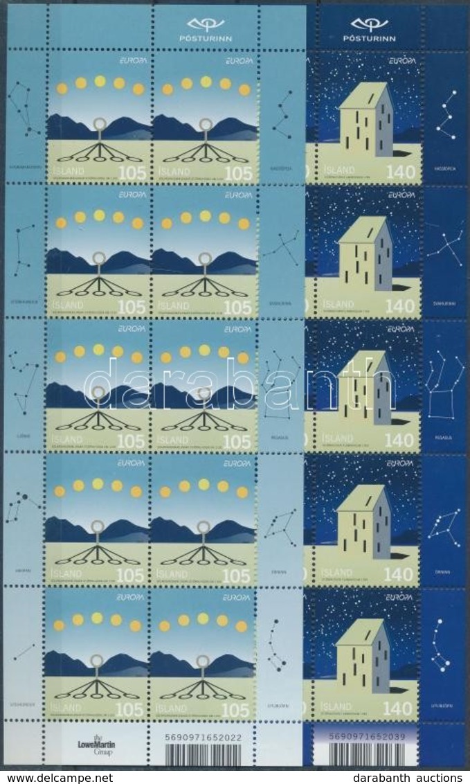 ** 2009 Europa CEPT Csillagászat Kisívsor Mi 1242-1243 - Autres & Non Classés