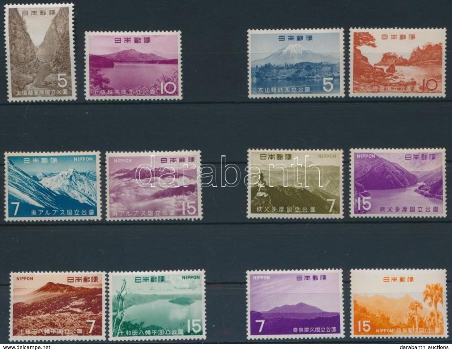 ** 1965-1971 Nemzeti Park 10 Db Sor 2 Db Stecklapon - Altri & Non Classificati