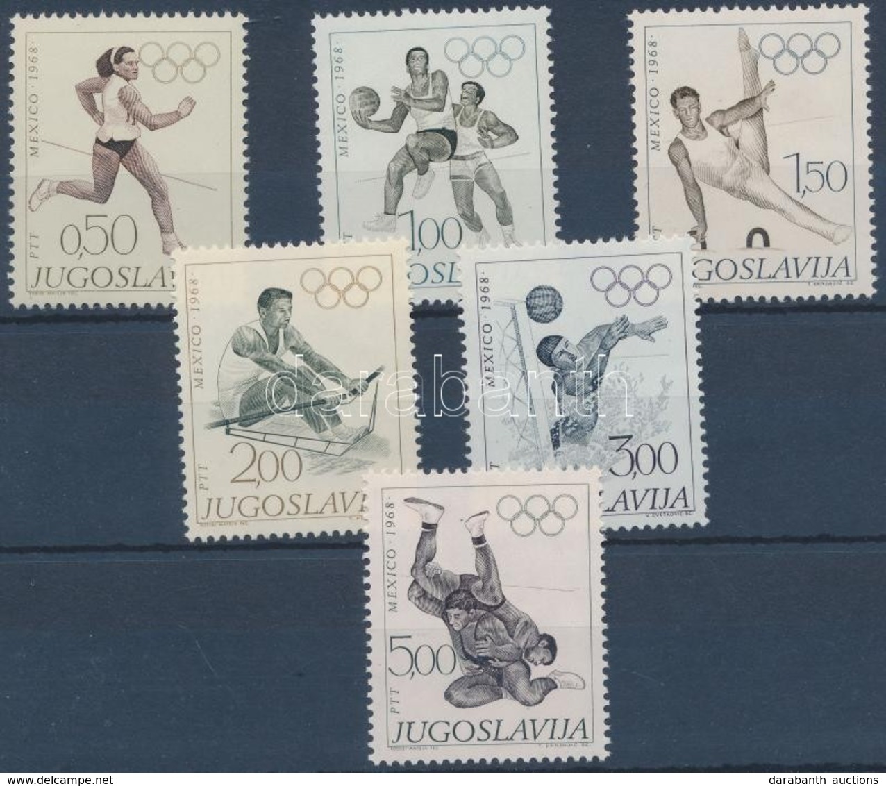 ** 1968 Nyári Olimpia Sor Mi 1290-1295 - Autres & Non Classés