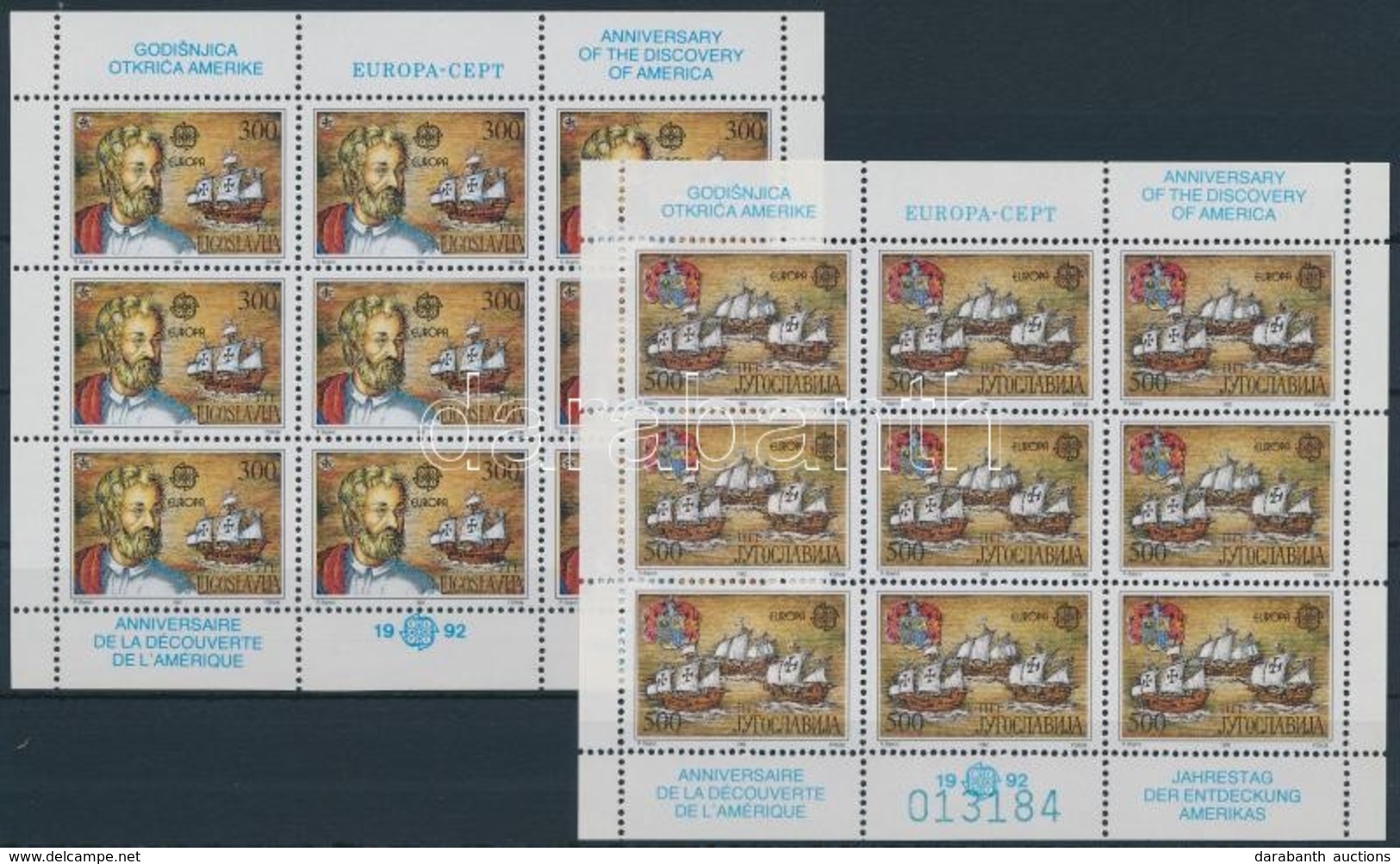 ** 1992 Európa CEPT Kisívsor Mi 2534-2535 - Altri & Non Classificati