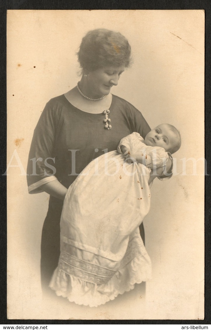 Photo Ancien / Foto / Photograph / 1924 / Bébé / Baby / Mother / Mère / Photographer / England - Photographie