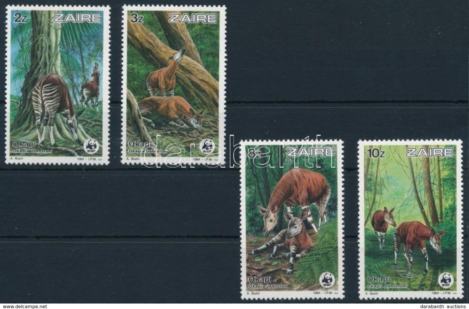 ** 1984 WWF: Okapi Sor Mi 875-878 - Autres & Non Classés