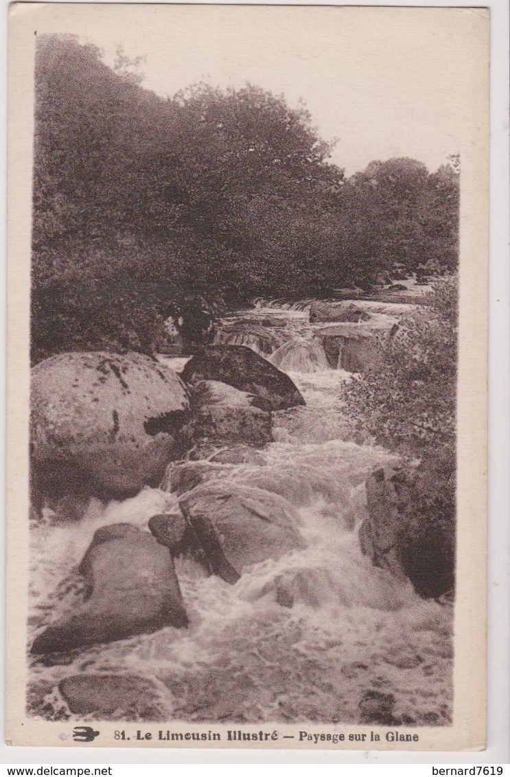 87 Le Limousin Illustre  Paysage Sur Le Glane  Carte Ecrite De Saint Sornin La Marche - Autres & Non Classés