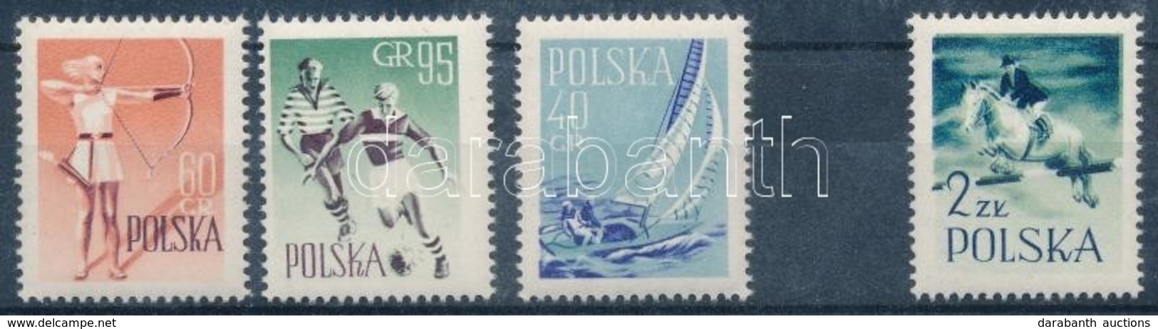 ** 1959 Sport Or Mi 1086-1089 (Mi 1089 Eltolódott Kék Színnyomat) - Autres & Non Classés