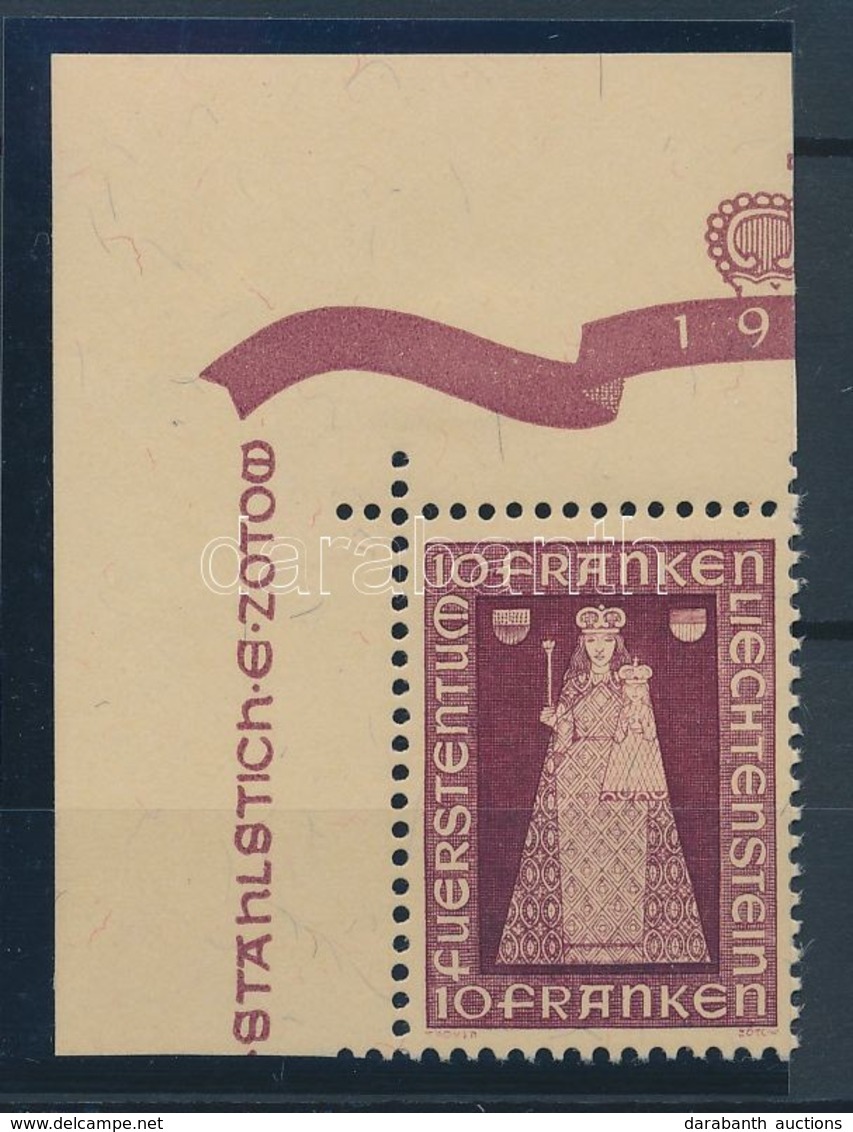 ** 1941 Duxi Madonna ívsarki Bélyeg Mi 197 (az ívszélen Falcnyom) - Autres & Non Classés