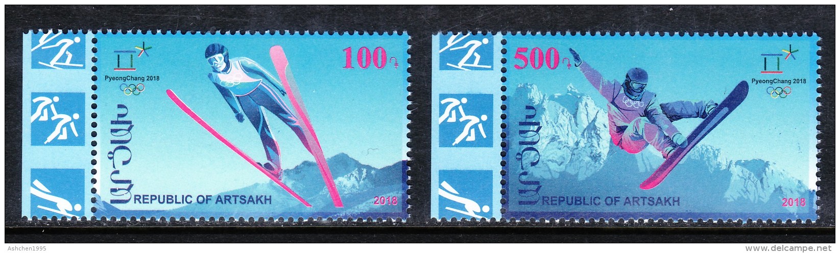 Armenien/Armenie/Armenia/Artsakh/Karabakh 2018, PyengChang XXIII Winter Olympic Games - MNH ** - Armenië