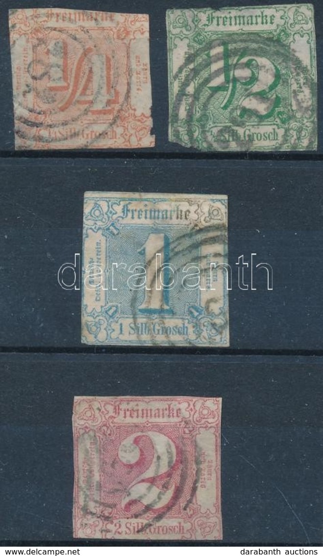 O 1859 Mi 13-16 (Mi EUR 190,-) (vegyes Minőség / Mixed Quality) - Autres & Non Classés