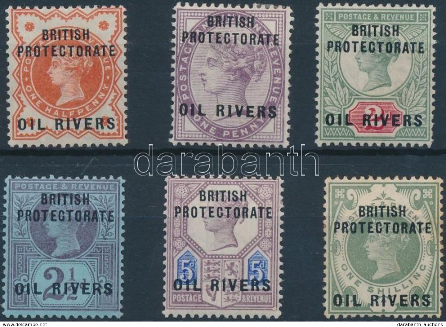 * Oil Rivers 1892 Mi 1-6 - Autres & Non Classés