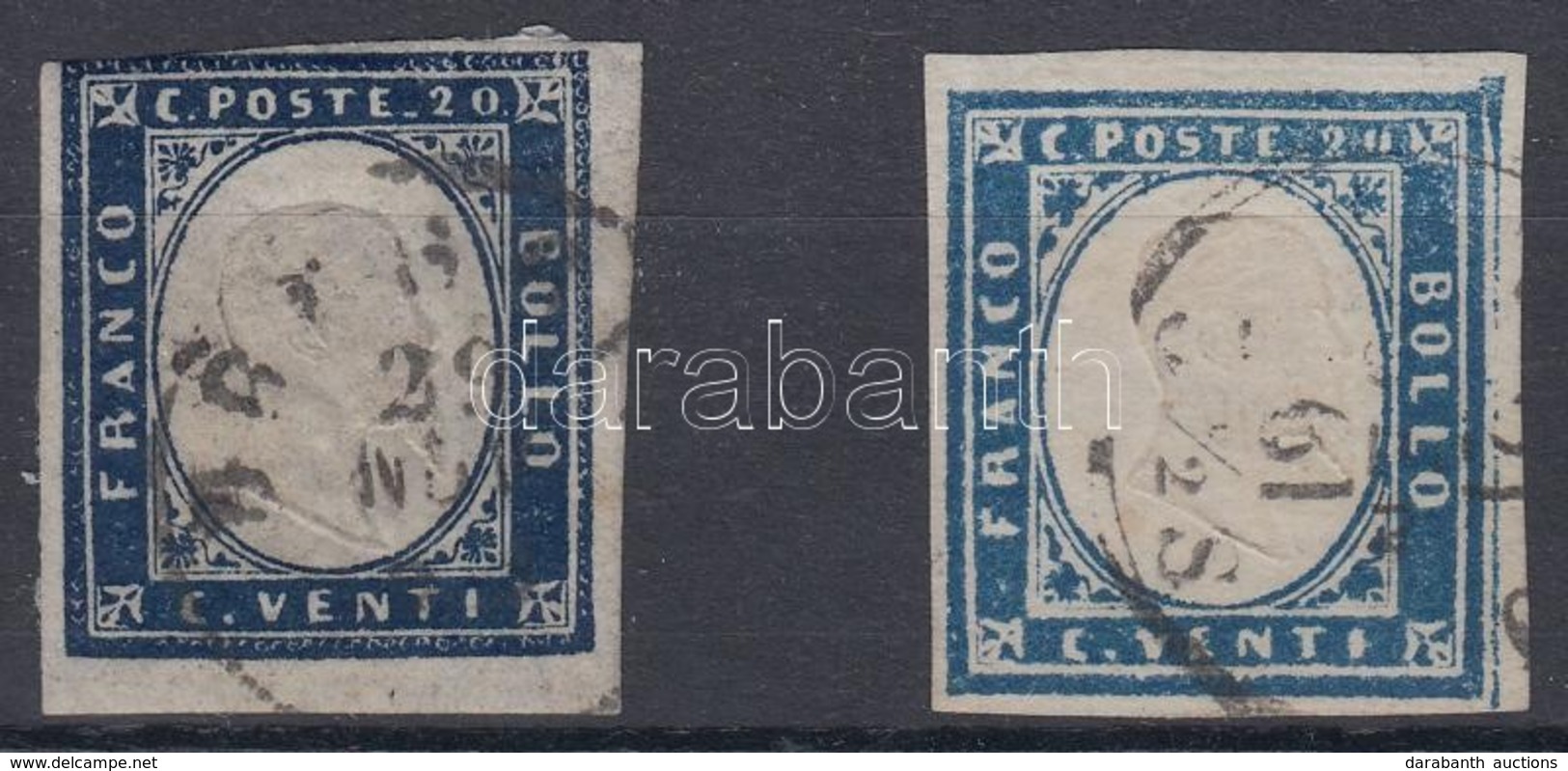 O Szardínia 1855  Forgalmi Mi 12 A+b - Altri & Non Classificati