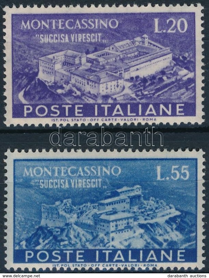 ** 1951 Montecassino Mi 837-838 - Autres & Non Classés