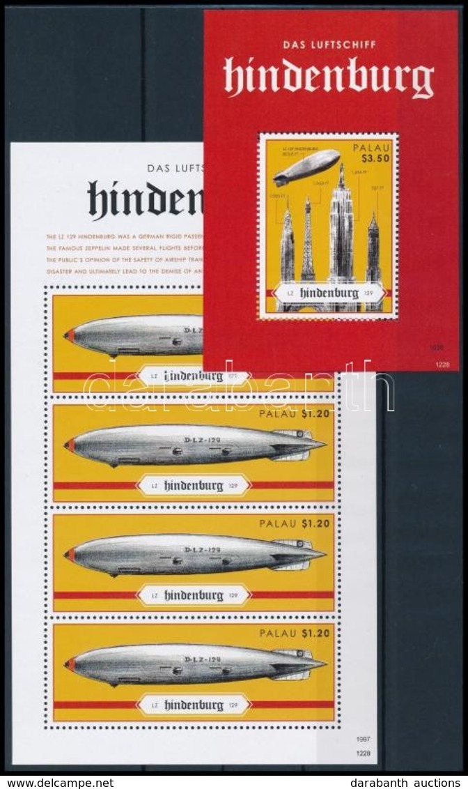 ** 2012 A Hindenburg Léghajó Katasztrófájának 75. évfordulója Kisív Mi 3257 + Blokk Mi 274 - Autres & Non Classés