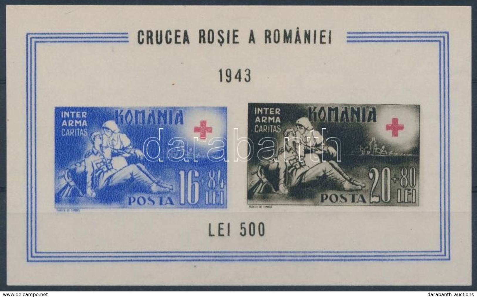 (*) 1943 Vöröskereszt Mi Blokk 20 - Autres & Non Classés