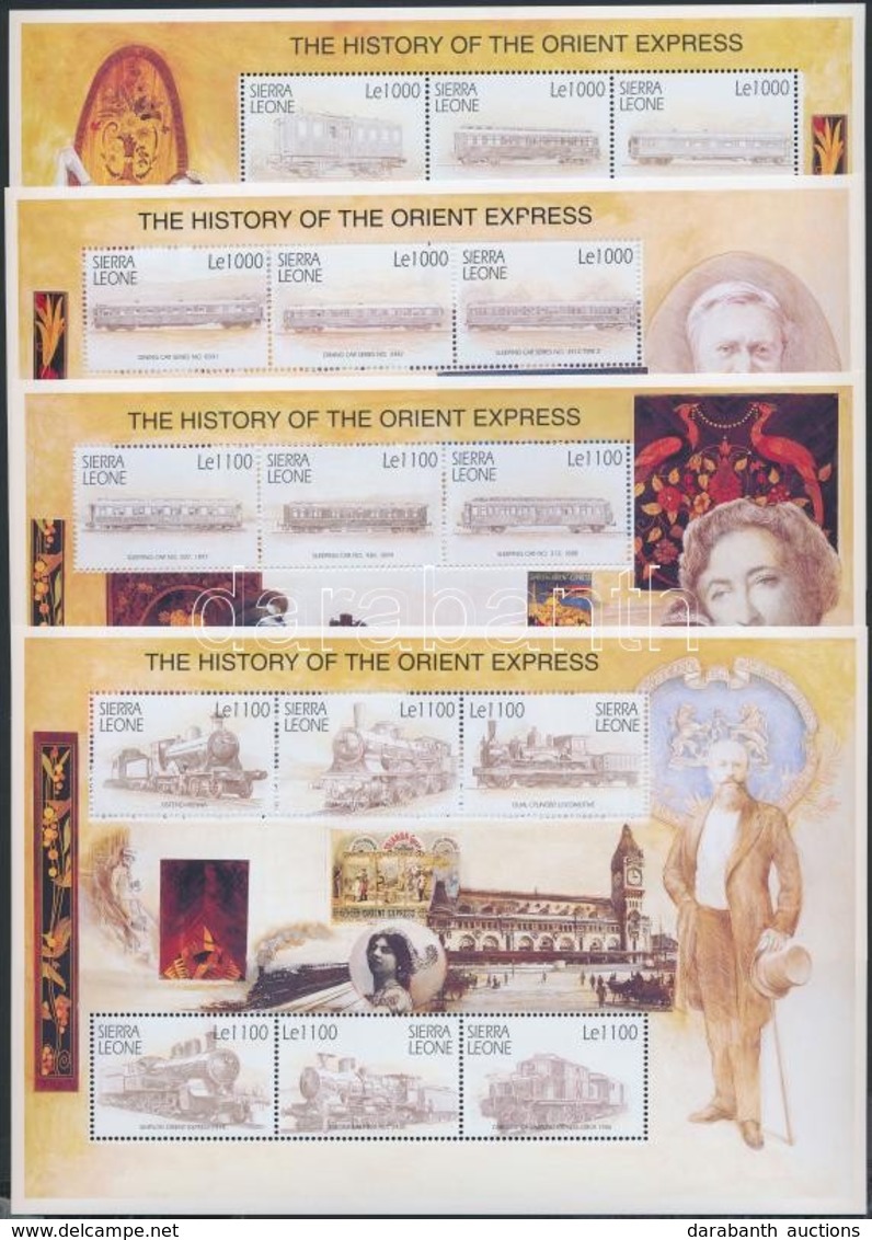 ** 2001 Az Orient-expressz Története Kisívsor Mi 3815-3838 + Blokksor Mi 485-488 - Altri & Non Classificati