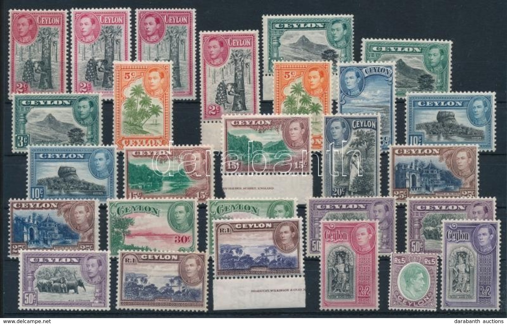 ** 1938-1947 Forgalmi Sor Típusváltozatokkal, összesen 27 Bélyeg / Mi 230-242 + 247 With Type Varieties, 27 Stamps - Autres & Non Classés