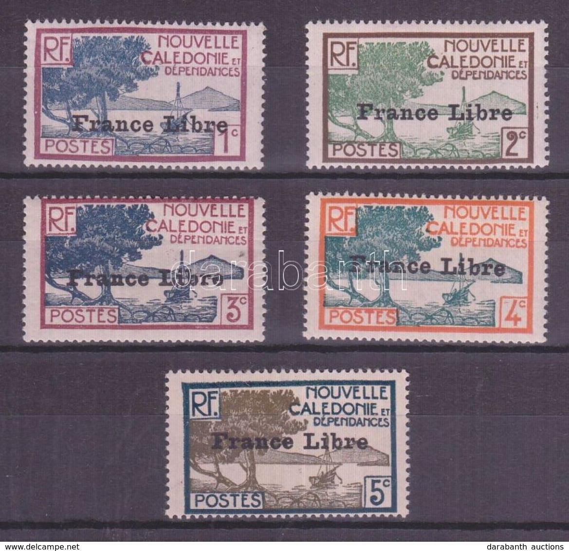 * 1941 Szabad Franciaország Mi 237-241 - Autres & Non Classés