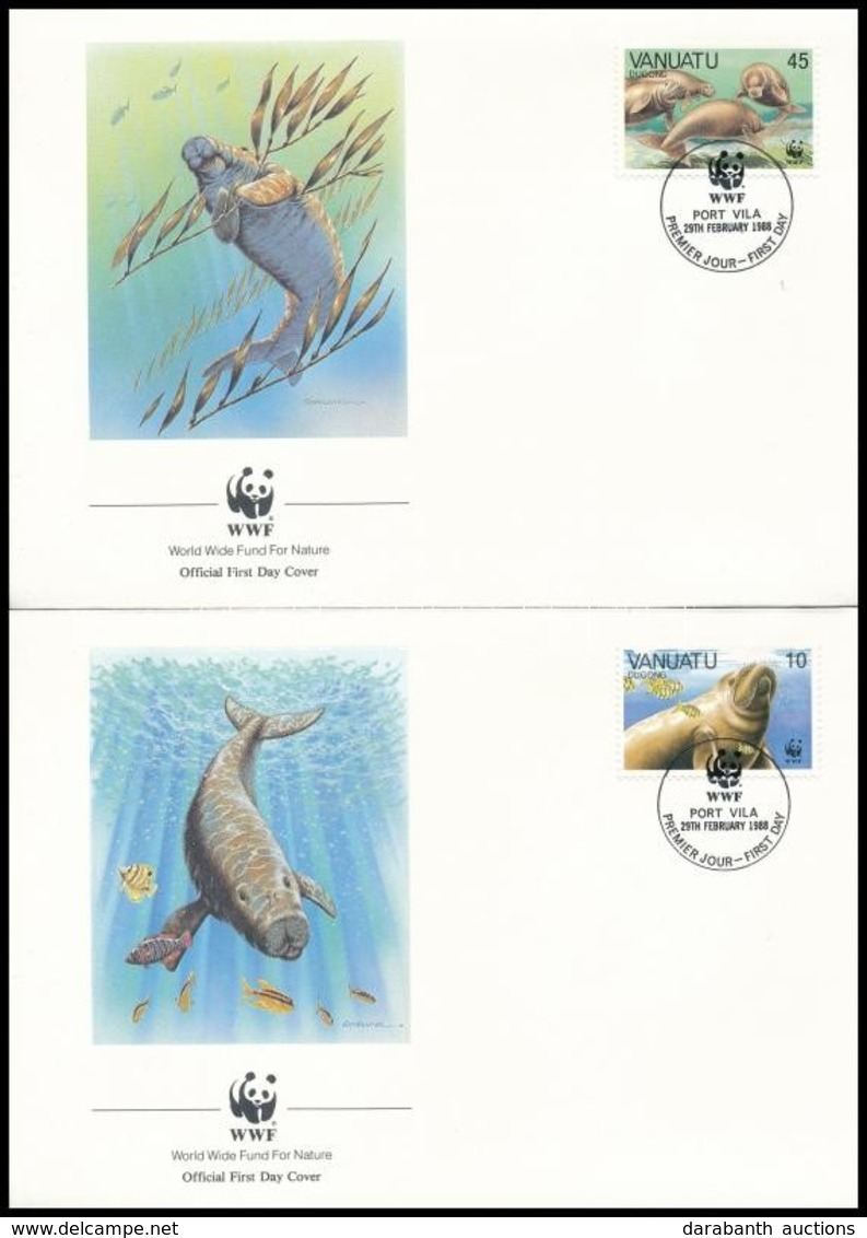 1988 WWF: Dugong Sor Mi 782-785 4 Db FDC-n - Autres & Non Classés