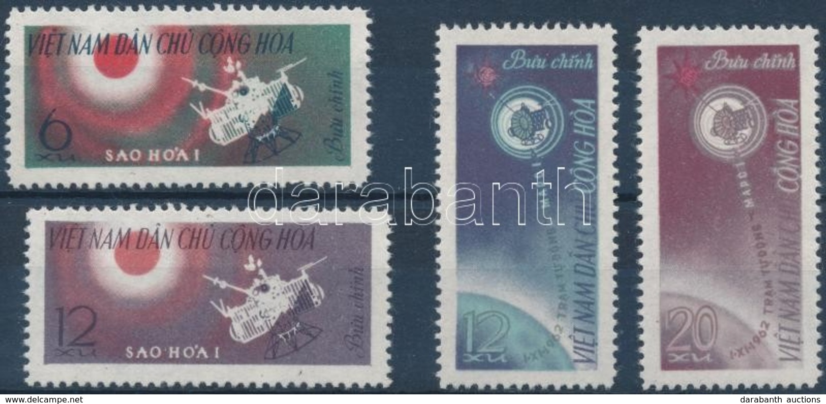 ** 1963 A Mars I. űrállomás Indítása Sor Mi 258-261 - Autres & Non Classés