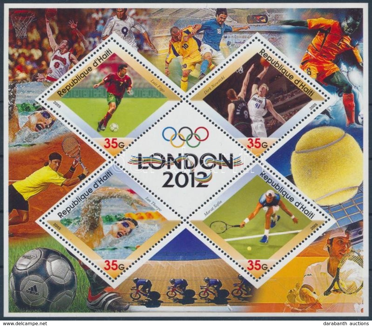 ** Haiti 2012 Londoni Olimpia 4 értékes Kisív - Andere & Zonder Classificatie