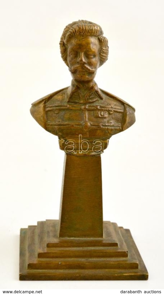 Petőfi Sándor Bronz Mellszobra. 15 Cm - Autres & Non Classés