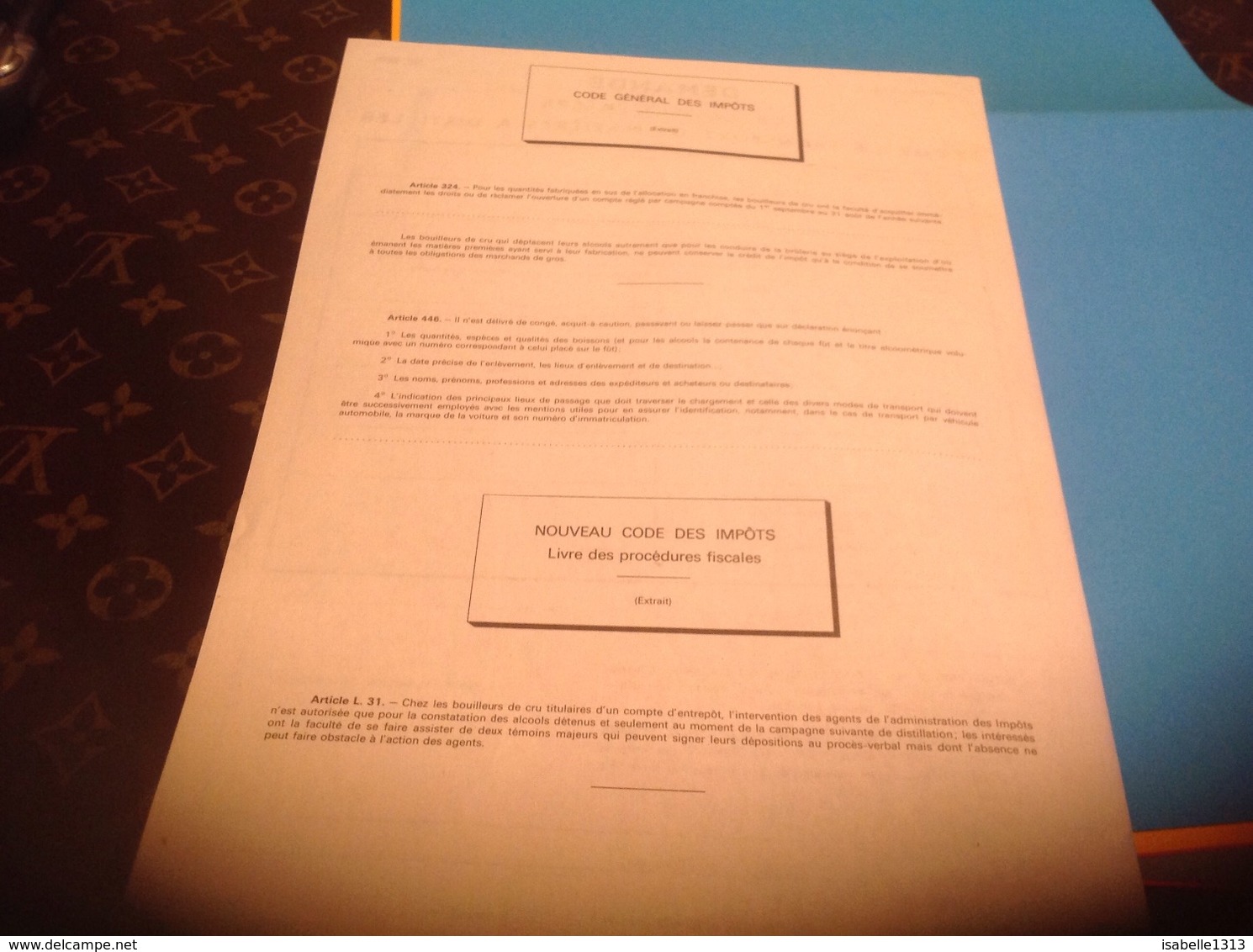 Document Descriptif Demande De Laissez-passer Pour Transport De Matières à Distiller à L Ateliers Public - Décrets & Lois