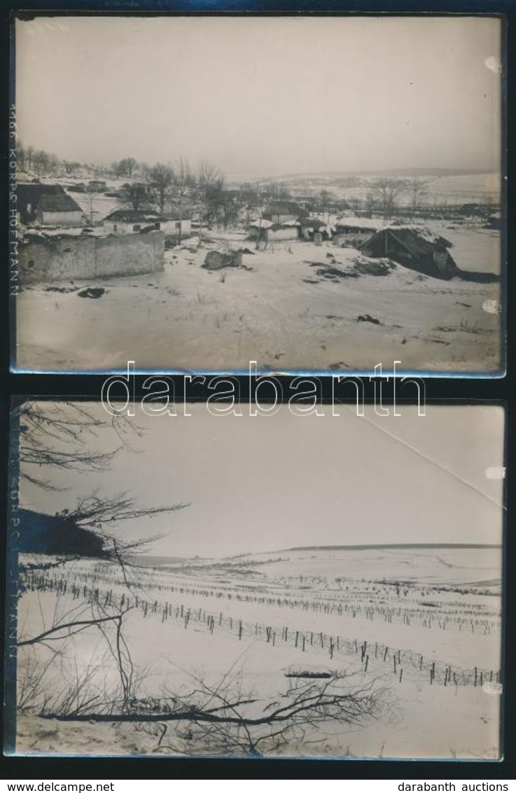 1915 Korps 'Hofmann', Katonai Tábor, 2 Db Fotó Az I. Világháborúból, 13x17 Cm / Korps Hofmann, Photo From The World War  - Autres & Non Classés