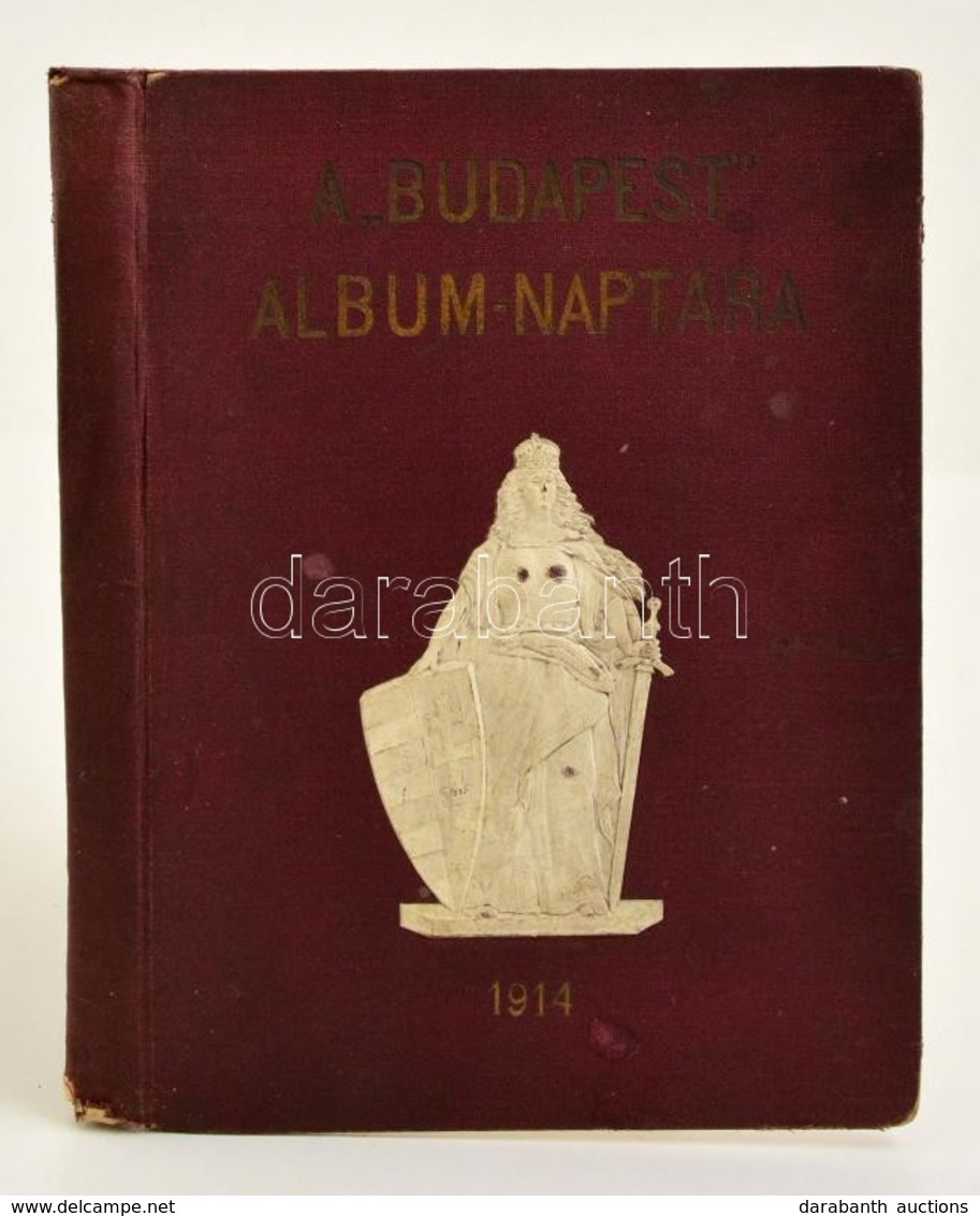 1914 A 'Budapest' Album-naptára. 1914. XXXV. évf.  Szerk.: Gara József. Bp., 1914, Wodianer F. és Fiai. Fekete-fehér Fot - Non Classificati