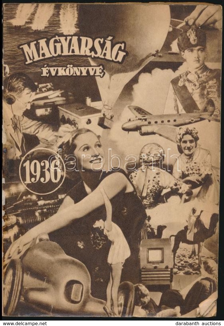 1936 Magyarság Évkönyve. Bp., Globus. Fekete-fehér Képanyaggal Illusztrált. Kiadói Papírkötés, Kopott Borítóval. - Non Classés