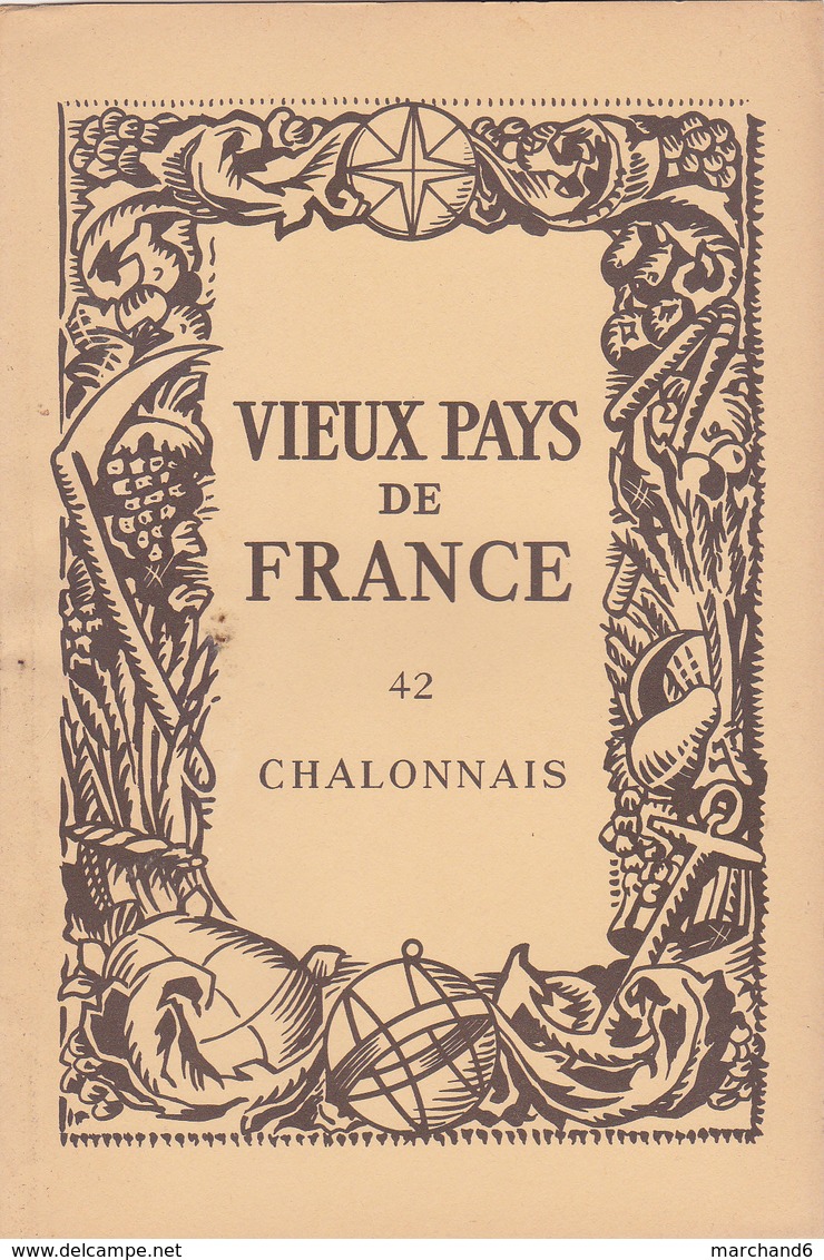 Laboratoires Mariner Vieux Pays De France N°42 Chalonnais Carte - Cartes Géographiques