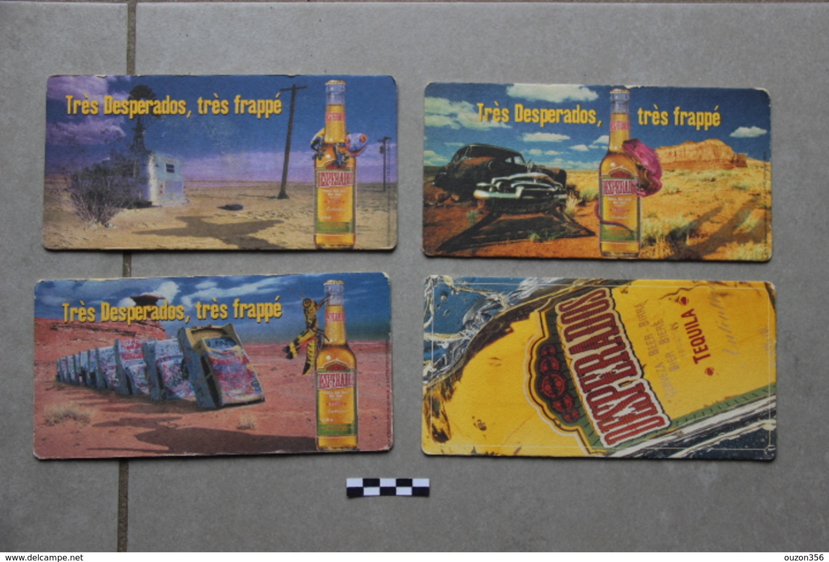 Lot De 4 Sous-Bocks Bière : Desperados - Beer Mats