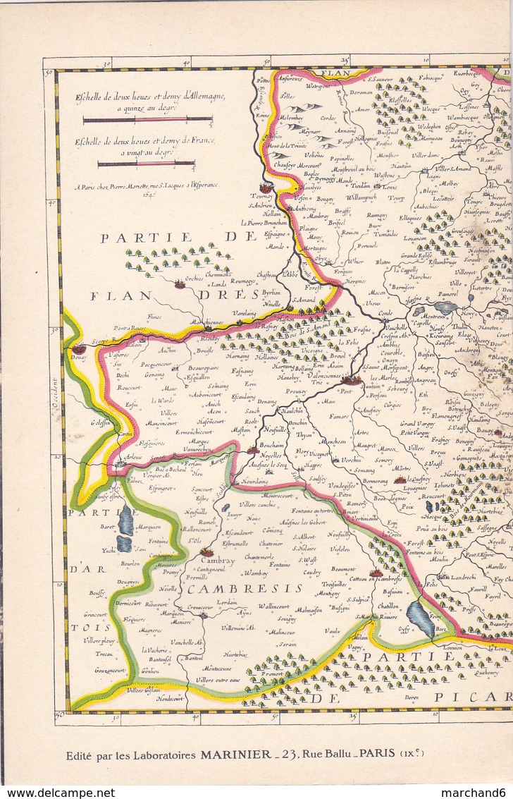 Laboratoires Mariner Vieux Pays De France N°45 Hainault François Carte - Cartes Géographiques